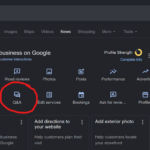 Screenshot of new Q and A tab feature in Google Business Profiles for Real Estate Agents - September 23,2026
